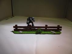 28 Mm Warhammer Scale – Simple Wooden Fence 3D Printer Model