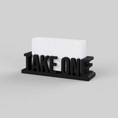 Name Card Holder – Take One 3D Printer Model