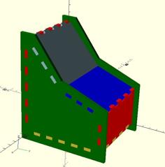 Operator Console Stand – Console Case – Pultgehäuse (parametric) 3D Printer Model