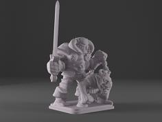 HeroQuest – Chaos Warlord With Orcs Bane 3D Printer Model