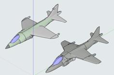 Harrier Jump Jet 3D Printer Model