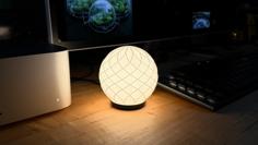 Lattice Orb Desk Lamp (IKEA STRIMSÄV) 3D Printer Model