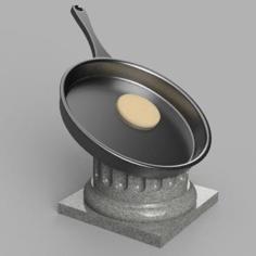 Pancake Day Award 3D Printer Model