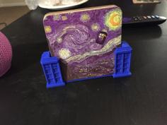 Tardis Coaster Holder 3D Printer Model