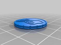 Ok Shopping Cart Coin 3D Printer Model