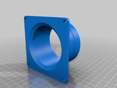 92mm Fan Duct Mount 3D Printer Model