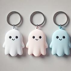 Ghost Keychain 3D Printer Model