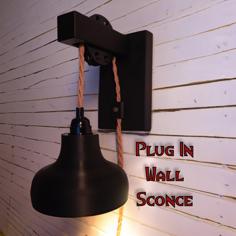 Plug In Wall Sconce – #FunctionalArt 3D Printer Model