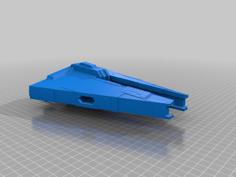 Arquitens Light Cruiser – More Detail – X-Wing Scale 3D Printer Model