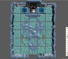 FROZEN HORROR THRONE ROOM (floor Only) 3D Printer Model