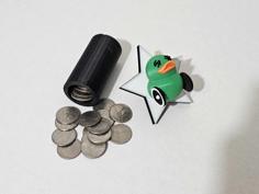 Mr. Ducky Big Bucks Money Rollin Car Coin Holder 3D Printer Model