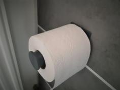 Simple Toilet Paper Holder – No Drilling 3D Printer Model