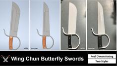 Wing Chun Butterfly Swords 3D Printer Model