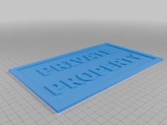 Private Property Sign 3D Printer Model