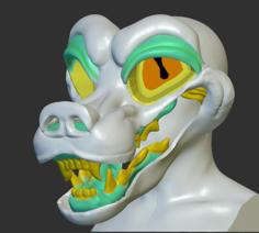 Snarl Fursuit Base 3D Printer Model