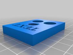 TinkerCAD Test Plate 3D Printer Model