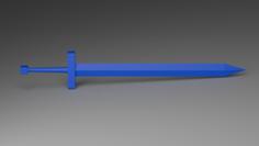 Moria Silver Sword From Wistoria: Wand And Sword 3D Printer Model