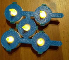 Halloween Jack-o’-lantern Tealight Holder MK3 (easier) 3D Printer Model