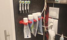 Toothpaste Wall Holder 3D Printer Model