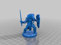 Loxodon Fighter/Paladin/Cleric 3D Printer Model