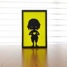 Undertale Silhouette Art 3D Printer Model