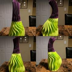 Warped And Twisted Vase 3D Printer Model