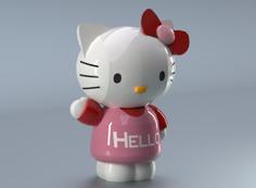 Hello Kitty 3D Printer Model