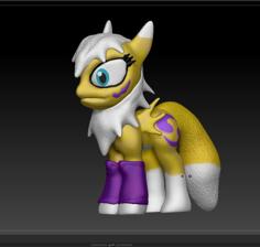 Renamon Pony Toy 3D Printer Model