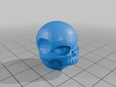 Skeleton Head With Movable Jaw 3D Printer Model