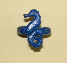 Seahorse Ring 3D Printer Model