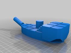 DND Sloop Boat 9x3in 3D Printer Model