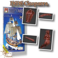 Ship HMS Cleopatra Elements (model-shipyard.com) 3D Printer Model