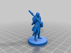 Humanoid Paladin Miniature (Variants) 3D Printer Model