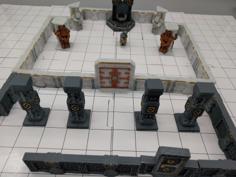 DungeonSticks – Dwarven Hall – 28mm 3D Printer Model