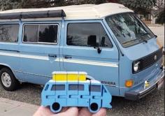 Flexi Vanagon Plus Keychain Size. 3D Printer Model