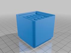 Gridfinity 1×1 LR1133 (AG10, LR54) Storage Bin 3D Printer Model