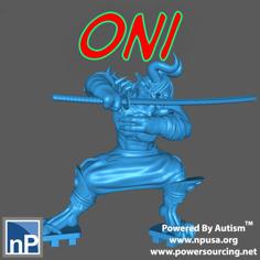 Oni Warrior 3D Printer Model