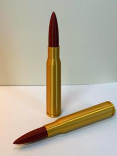 Replica .50 BMG Bullet (Screw Together) 3D Printer Model