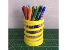 Spring Pen Holder 3D Printer Model