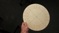 Laser Cut Unit Circle For Trigonometry