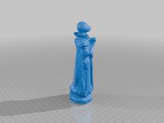 Harry Potter Queen Chess Piece Low_Poly 3D Printer Model