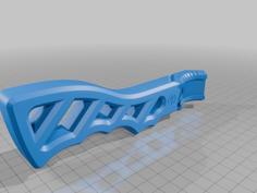 Angled Launcher Grip 3D Printer Model