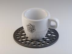 Voronoi Coaster 3D Printer Model