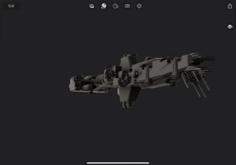 Babylon 5 Hellburner Fire Ship 3D Printer Model