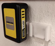 Kaercher Battery Wallmount Without Visible Screws 3D Printer Model