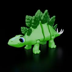 Cute Stegosaurus – Articulated – No Supports – Print In Place 3D Printer Model