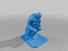 The Thinker, Sicilian Version 3D Printer Model