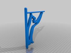 Cat Shaped Shelf Bracket 3D Printer Model