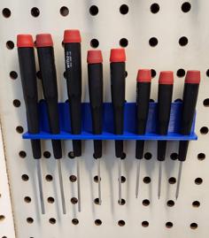 Wiha Precision Screw Driver Pegboard Racks 3D Printer Model