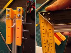 Make 90 Degree Cuts With Clamping Miter Box, Adjustable Saw Width 3D Printer Model